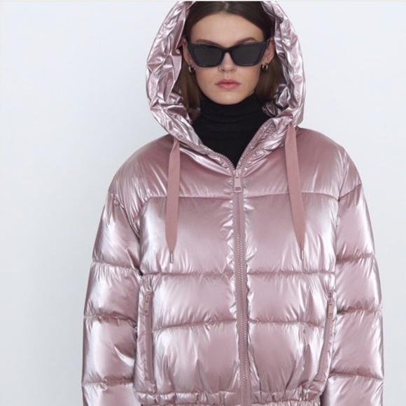 Zara Hooded Puffer Jacket NWT - Picture 3 of 14